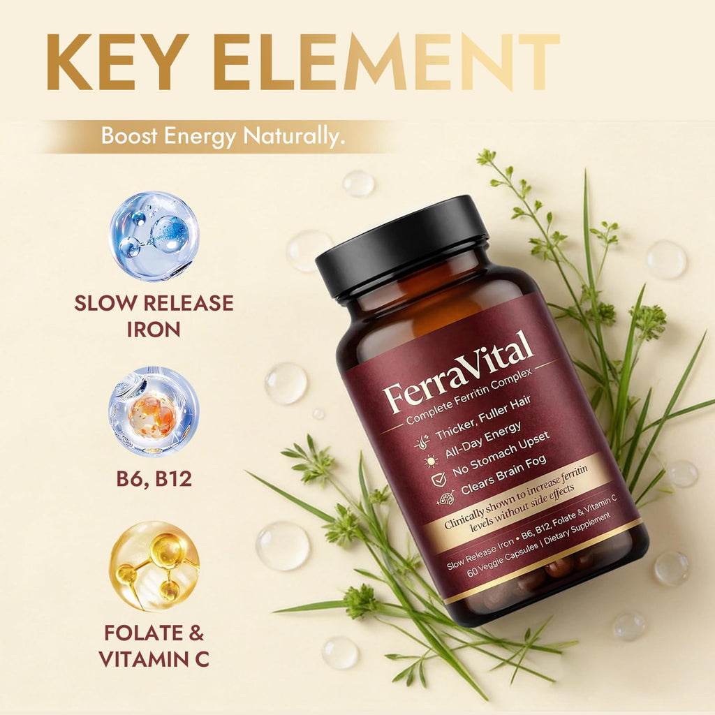 FerraVital Iron Supplement for Women Ferritin Support

