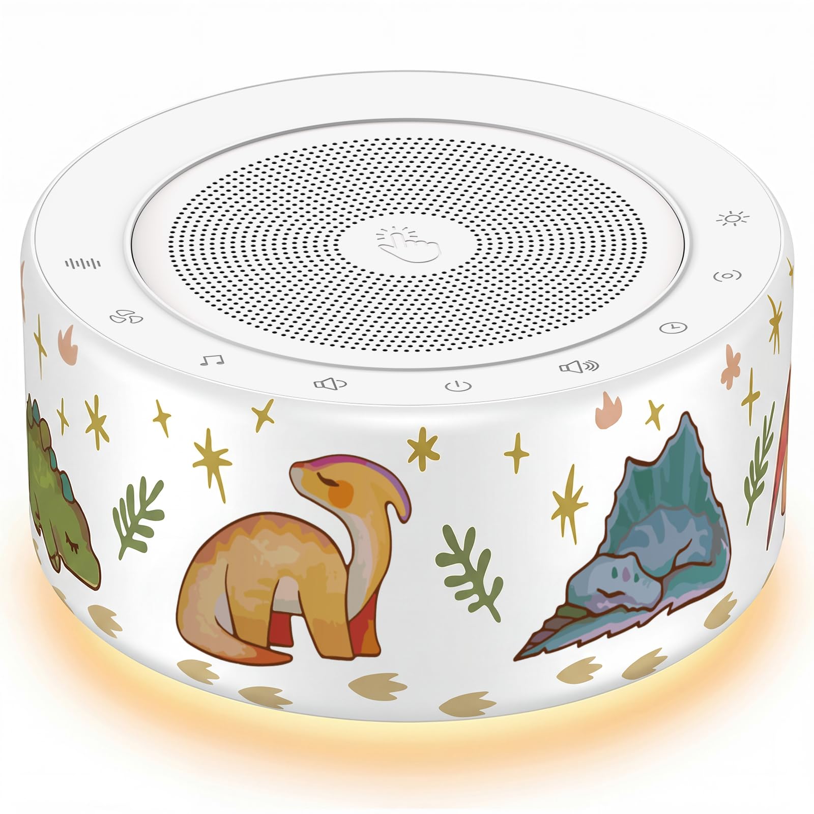 Kipcush Noise Machine for Sleep & Focus, 30 Sounds, Night Light, Memory Function