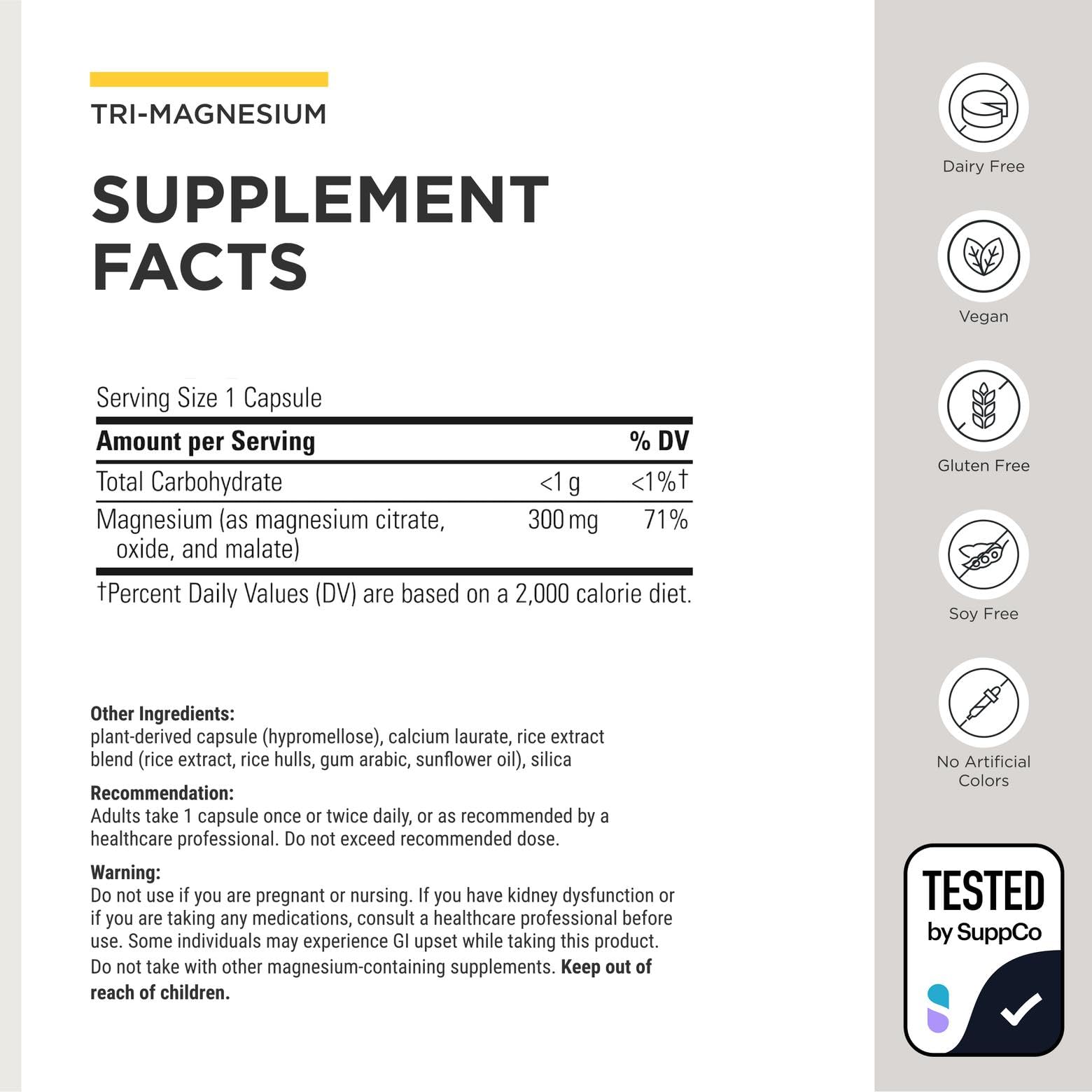 Integrative Therapeutics Tri-Magnesium: Magnesium Complex

