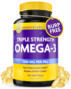 InnovixLabs Triple Strength Omega-3 Burpless Fish Oil

