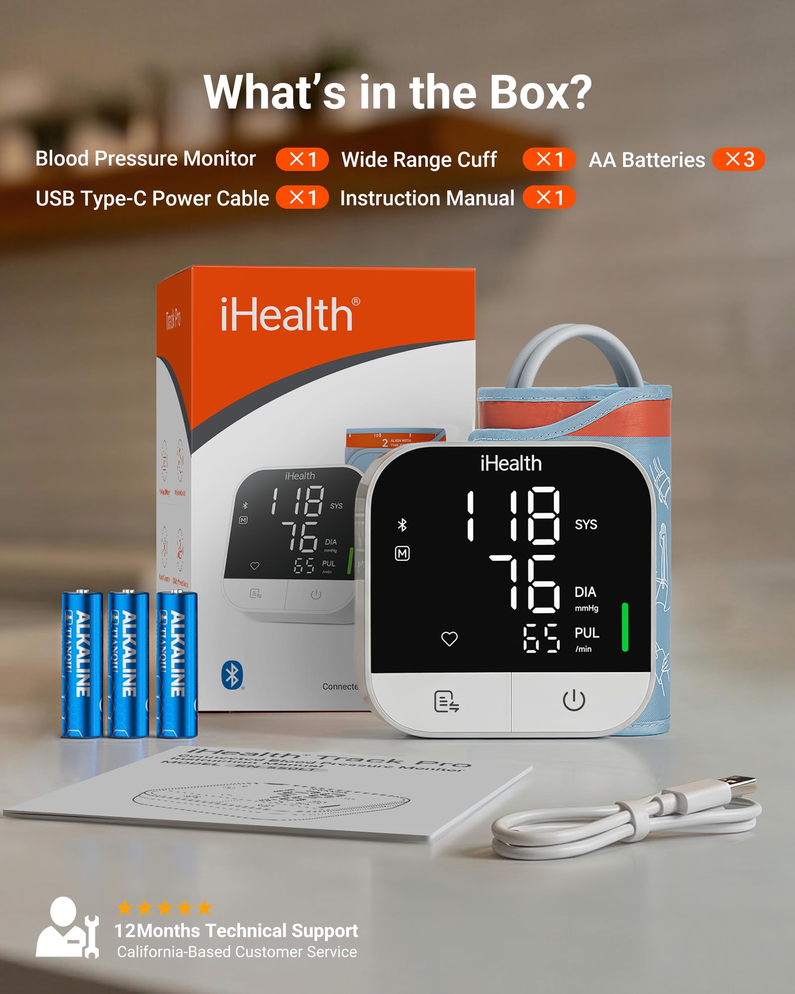 Blood Pressure Monitor by iHealth Track Pro - App Sync

