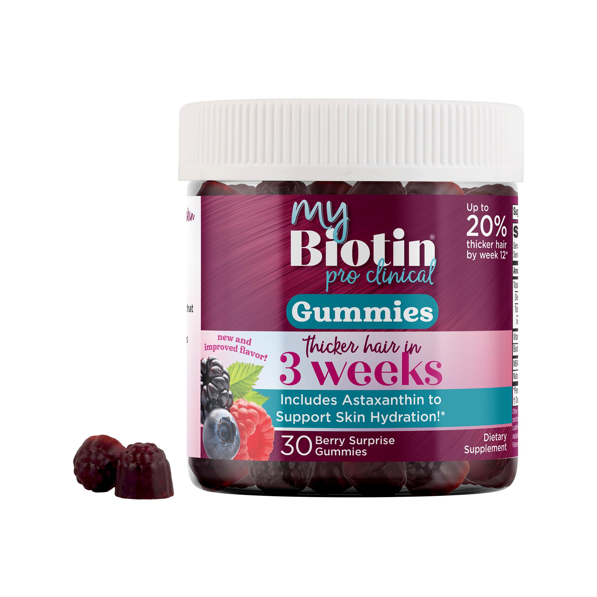 MyBiotin ProClinical MB40X Biotin with Astaxanthin for Hair and Skin