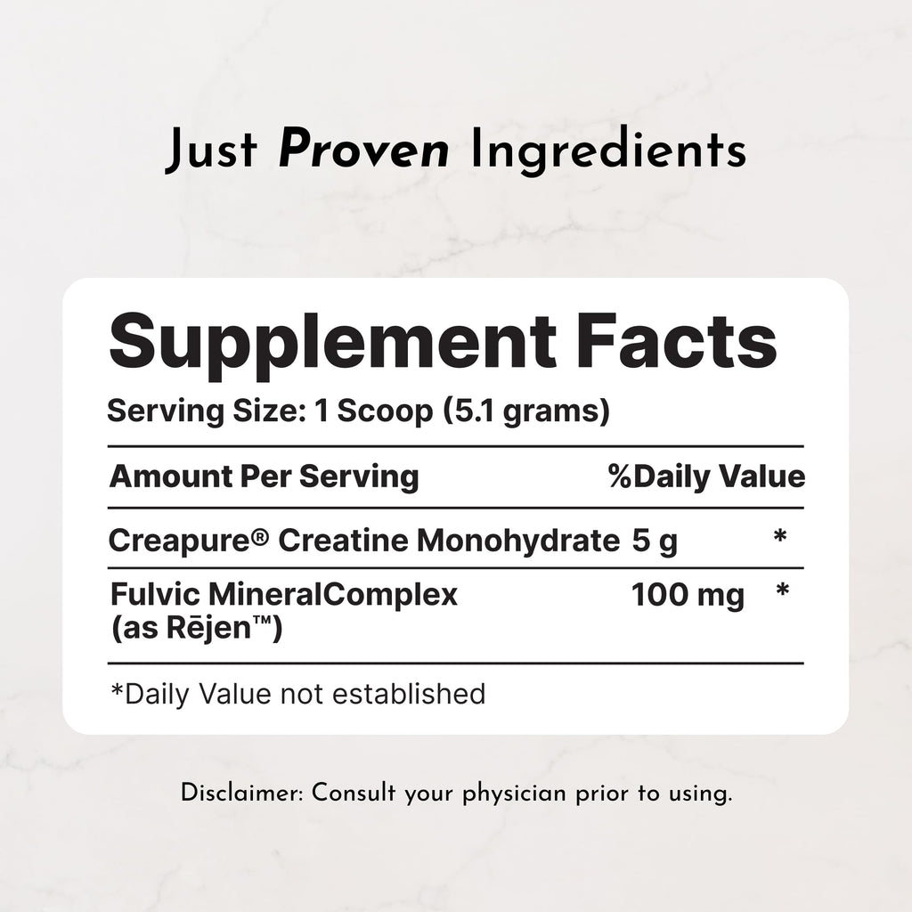JUST INGREDIENTS Creatine Monohydrate | Pure Performance

