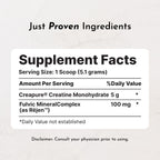 JUST INGREDIENTS Creatine Monohydrate | Pure Performance

