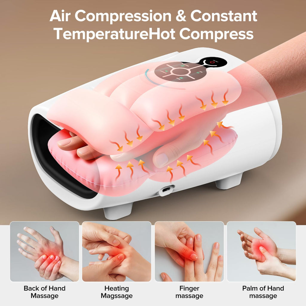AERLANG Hand Massager with Heat and Compression

