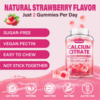 Calcium Citrate Gummies 1200 mg for Adults - Vegan

