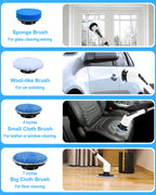 Leebein Electric Spin Scrubber Cordless with 8 Heads


