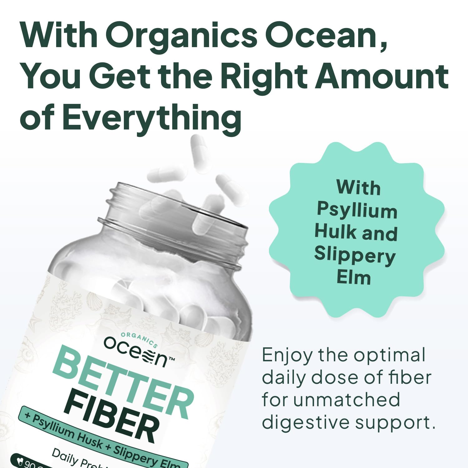 Organics Ocean Better Fiber – Daily Fiber Supplement

