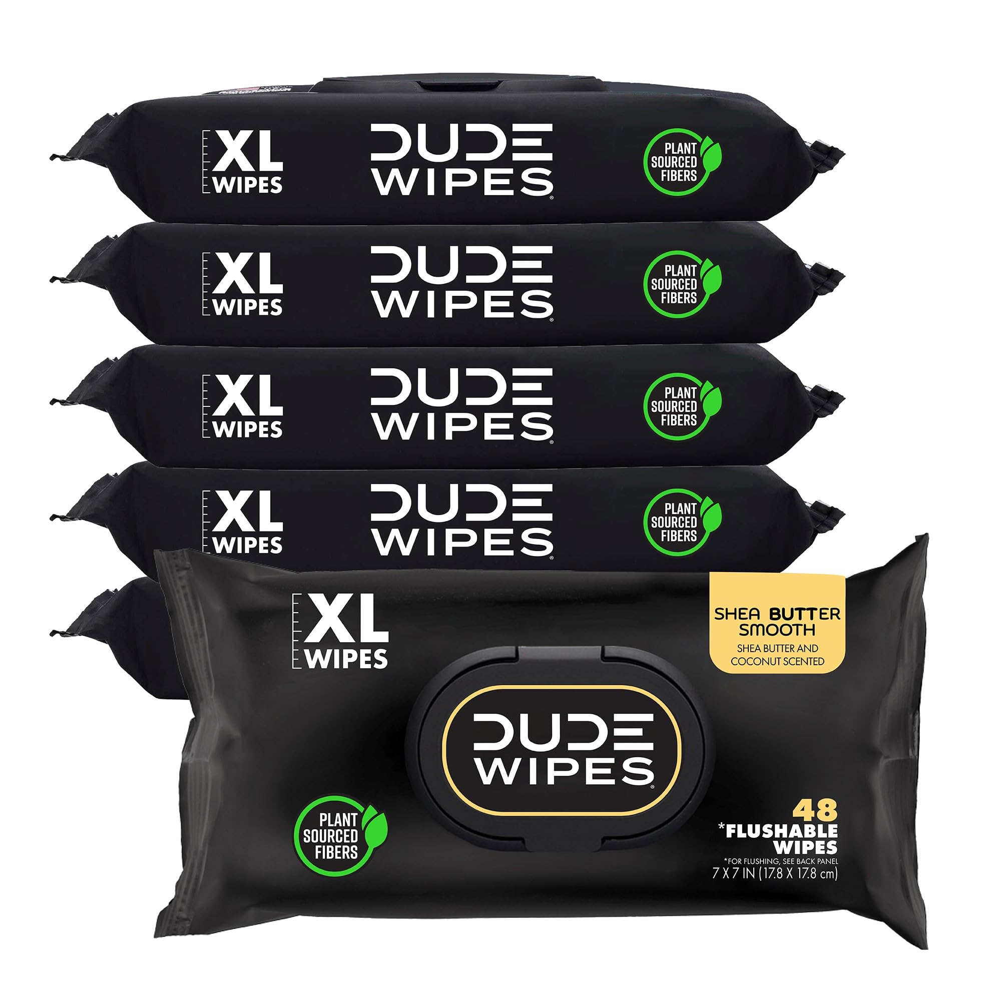 DUDE Wipes Flushable Extra-Large Wet Wipes for Sensitive Skin