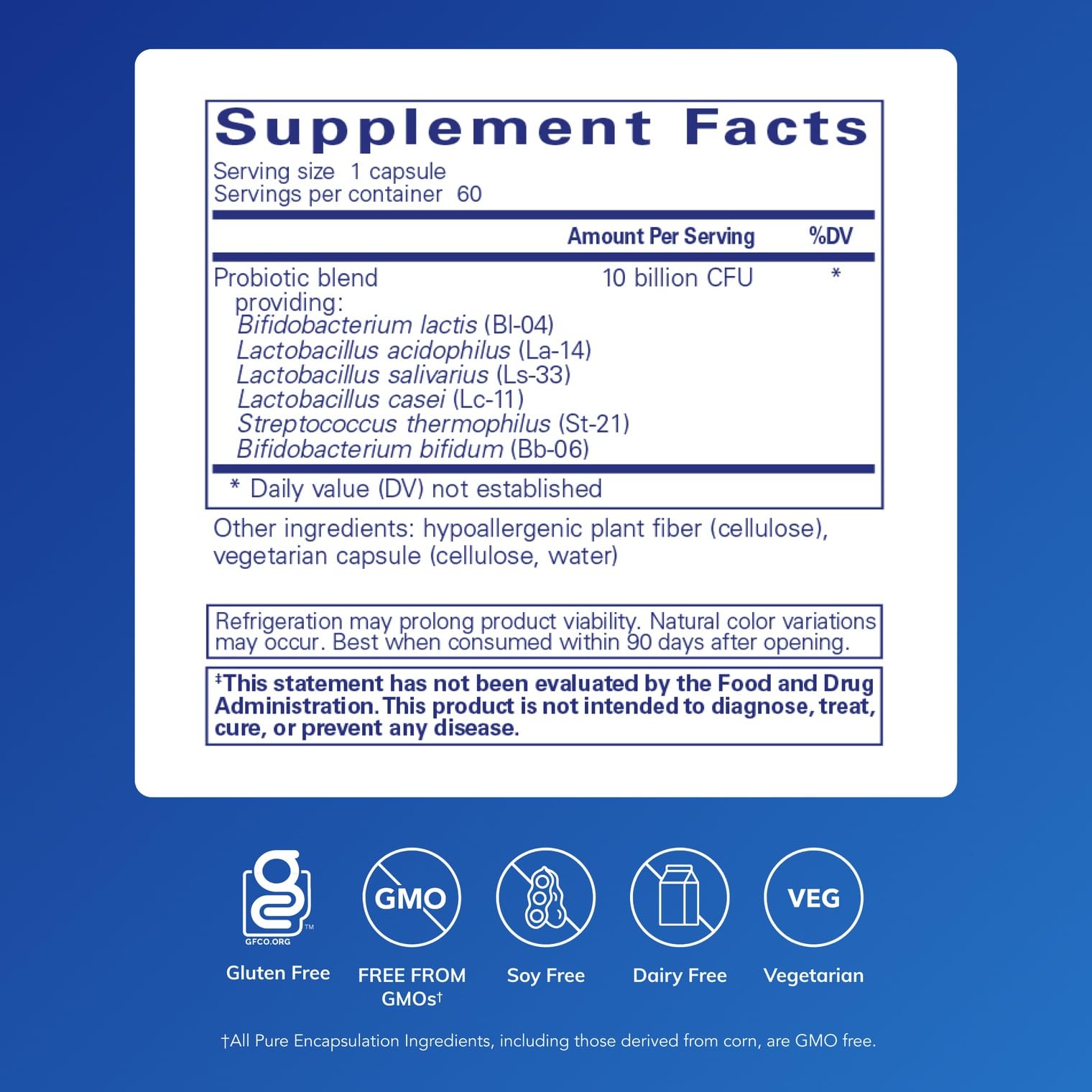 Pure Encapsulations Probiotic G.I. Intestinal Health

