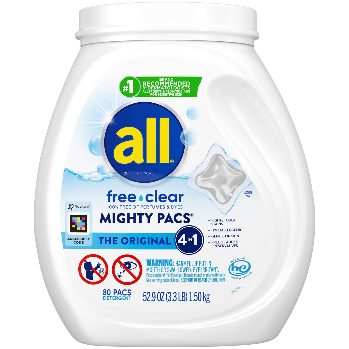 All Free Clear Unscented Laundry Detergent - Sensitive Skin