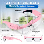 YOCTOSUN Magnifying Glasses with Light Headband Magnifier

