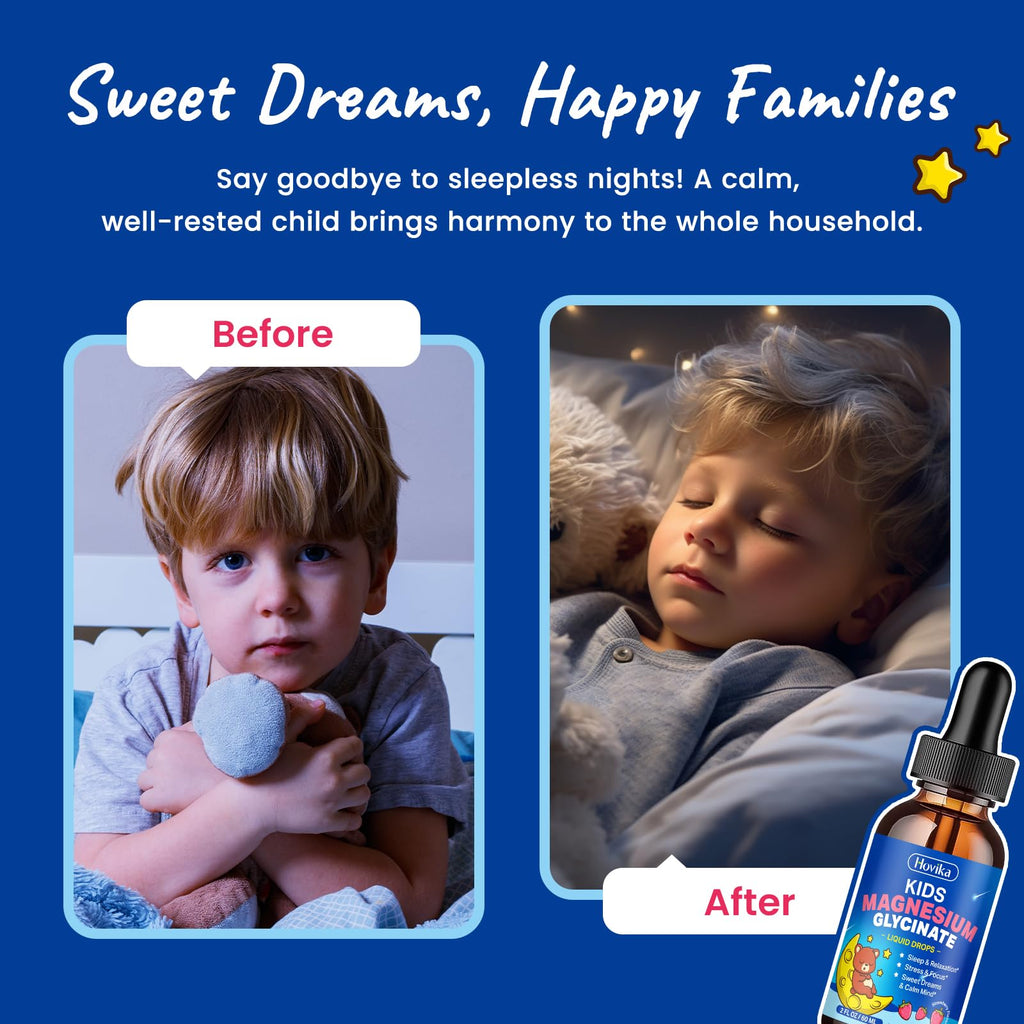 Hovika Kids Magnesium Drops Liquid with Glycinate

