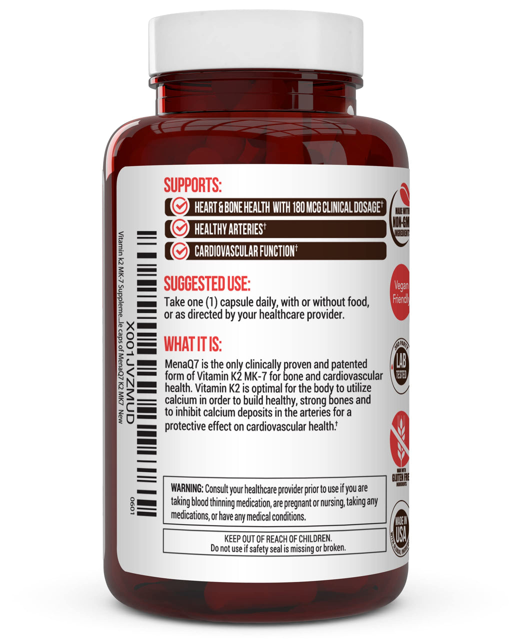 Truevantage Vitamin K2 MK-7 for Bone & Heart Health

