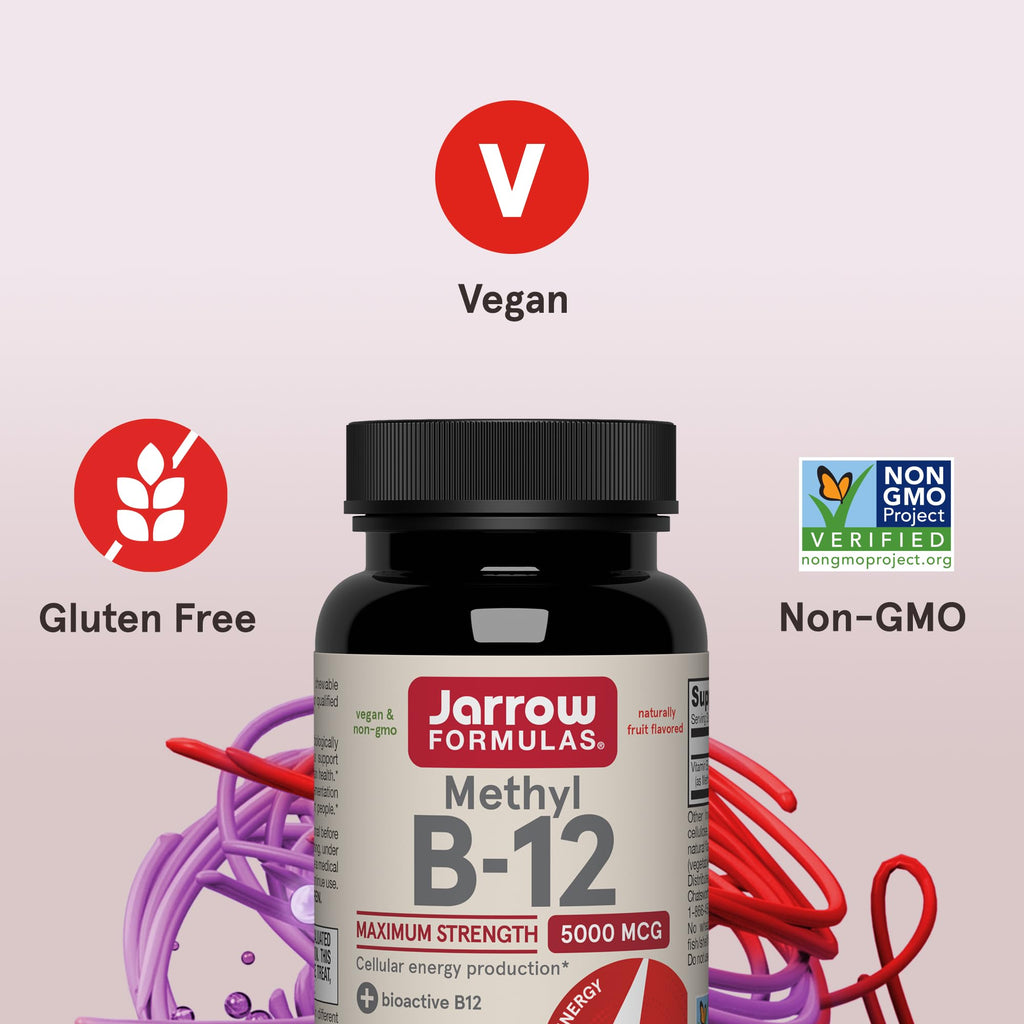 Jarrow Formulas Methyl B-12 5000 mcg Chewable Vitamin B12

