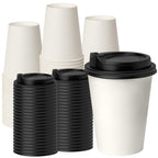 RACETOP Disposable Coffee Cups with Lids | Convenient

