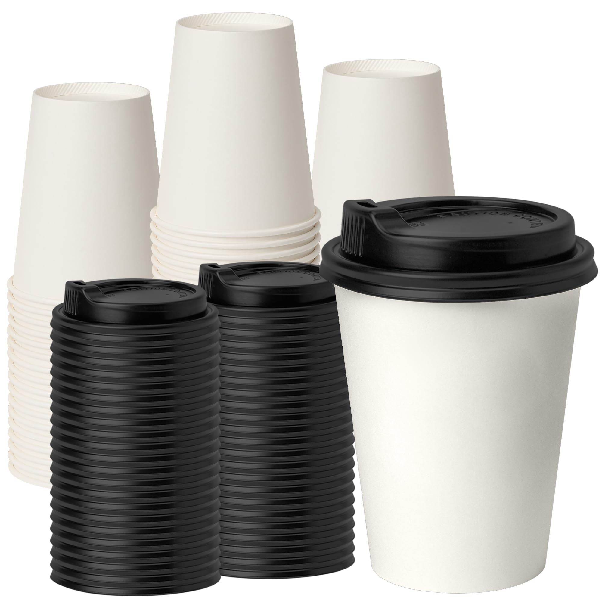 RACETOP Disposable Coffee Cups with Lids | Convenient

