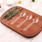Clawsoff Clear Plastic Spoons Disposable Cutlery BPA-Free

