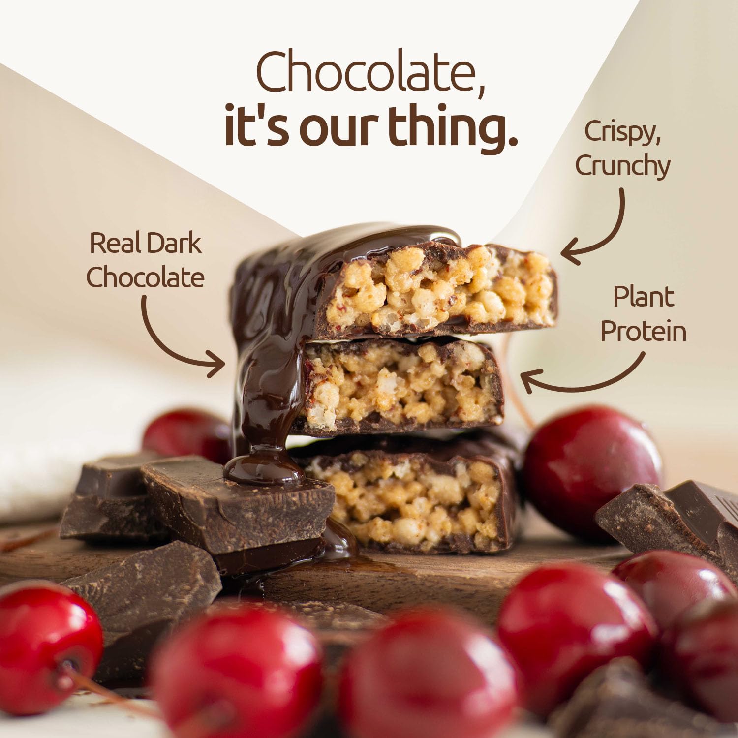 NuGo Dark Vegan Protein Bar Real Dark Chocolate Gluten Free

