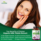 Zazzee Organic Milk Thistle Extract Capsules

