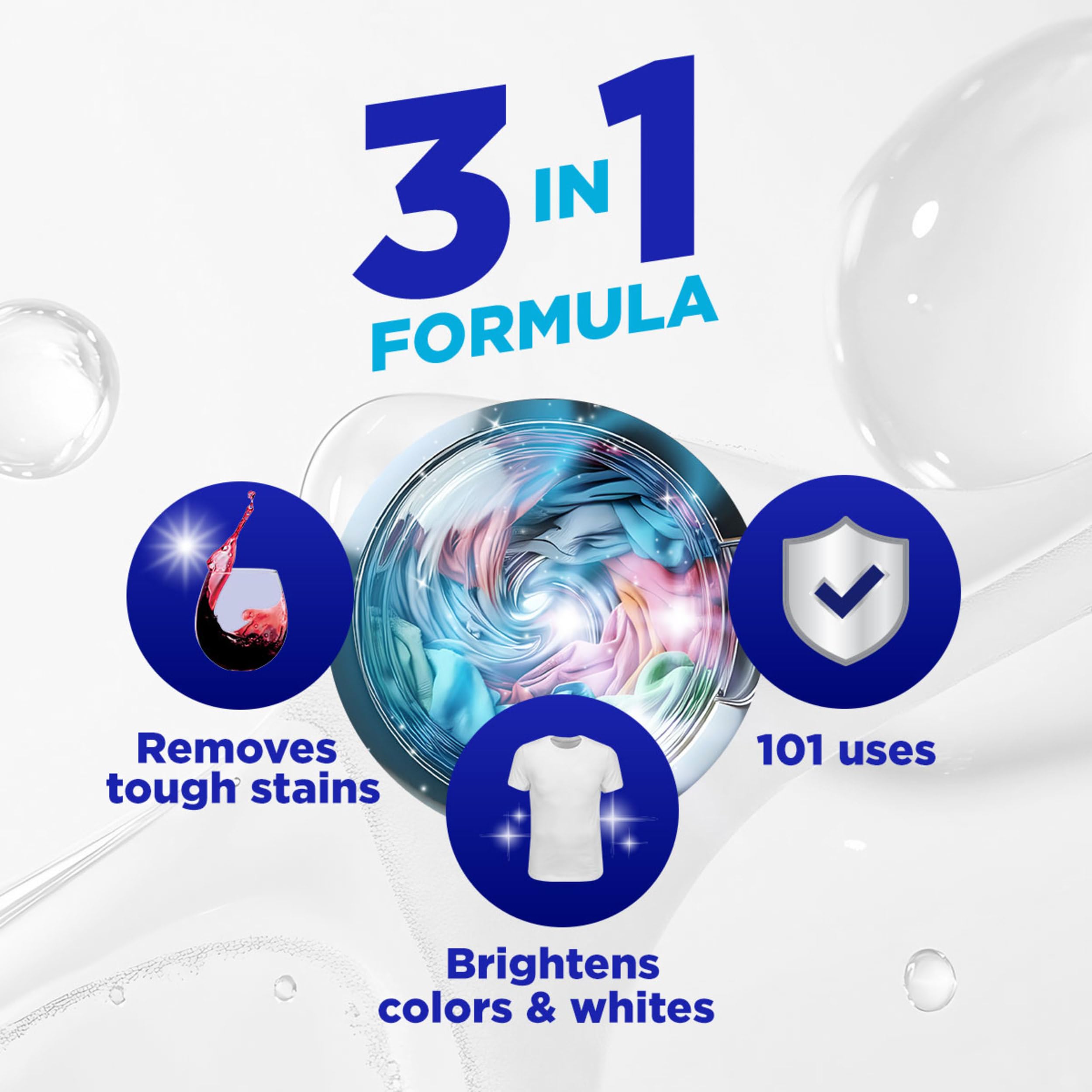 OxiClean Triple Action Stain Remover Powder | Color-Safe

