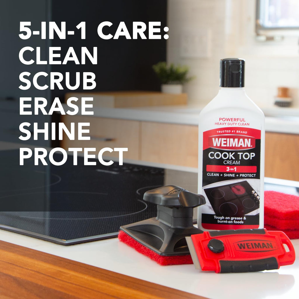 Weiman Glass & Ceramic Cooktop Cleaner Kit - Induction Safe

