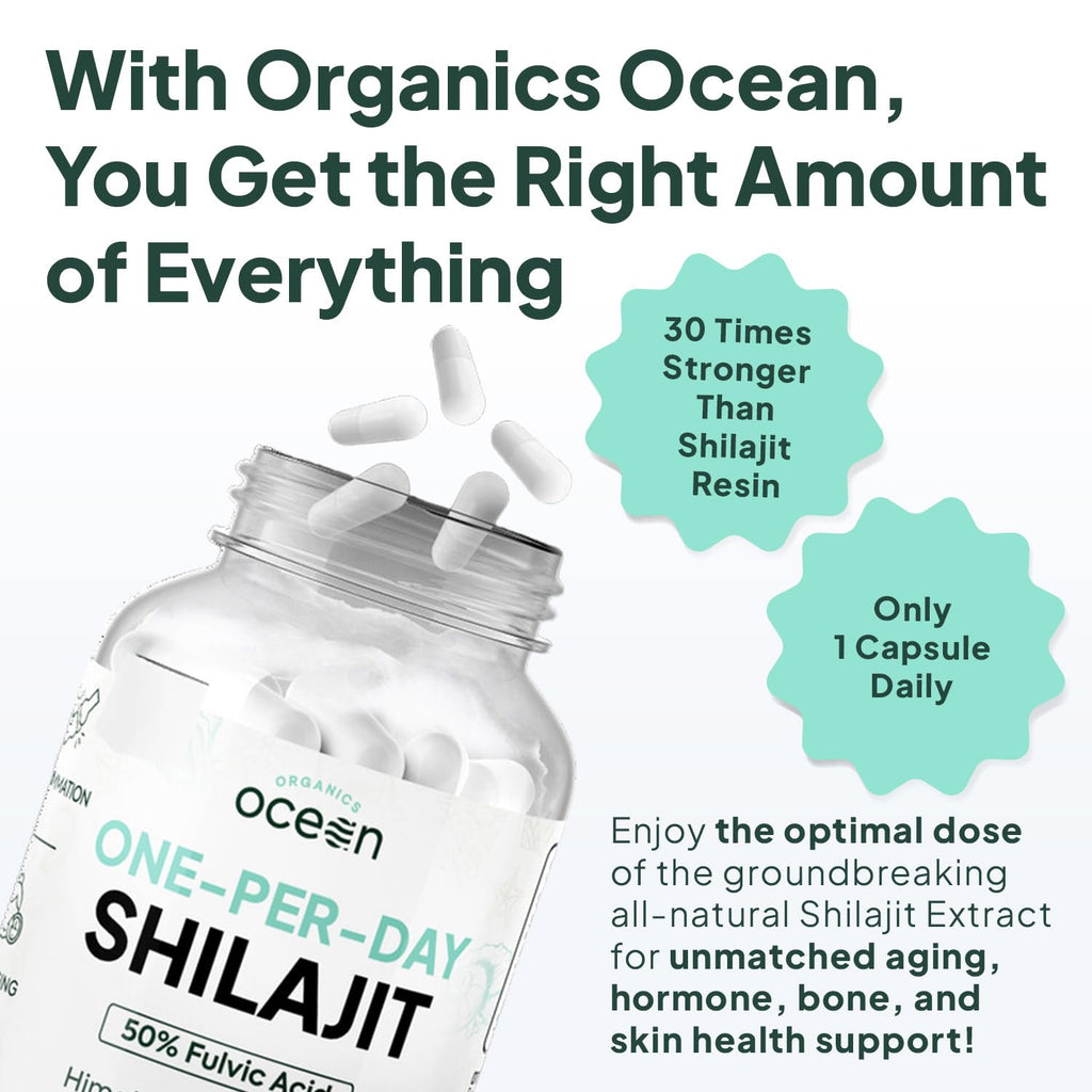 Organics Ocean Shilajit Supplement - Himalayan Shilajit

