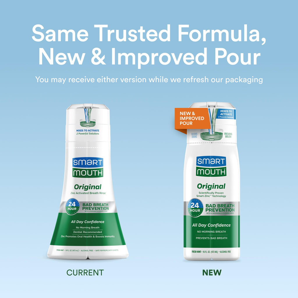 SmartMouth Original Zinc Activated Mouthwash - Alcohol-Free

