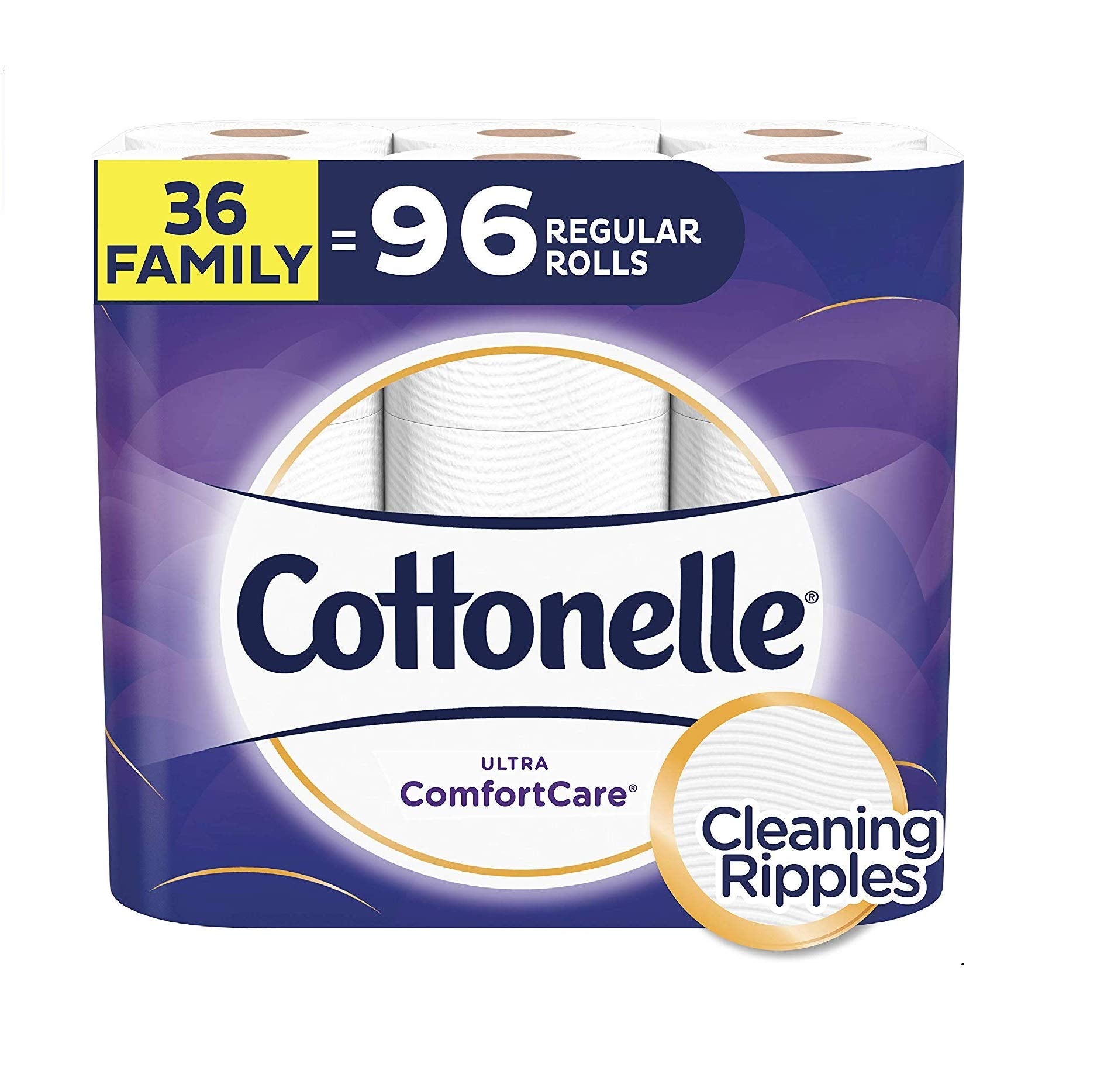 Cottonelle Ultra Soft 2-Ply Toilet Paper with CleaningRipples Texture