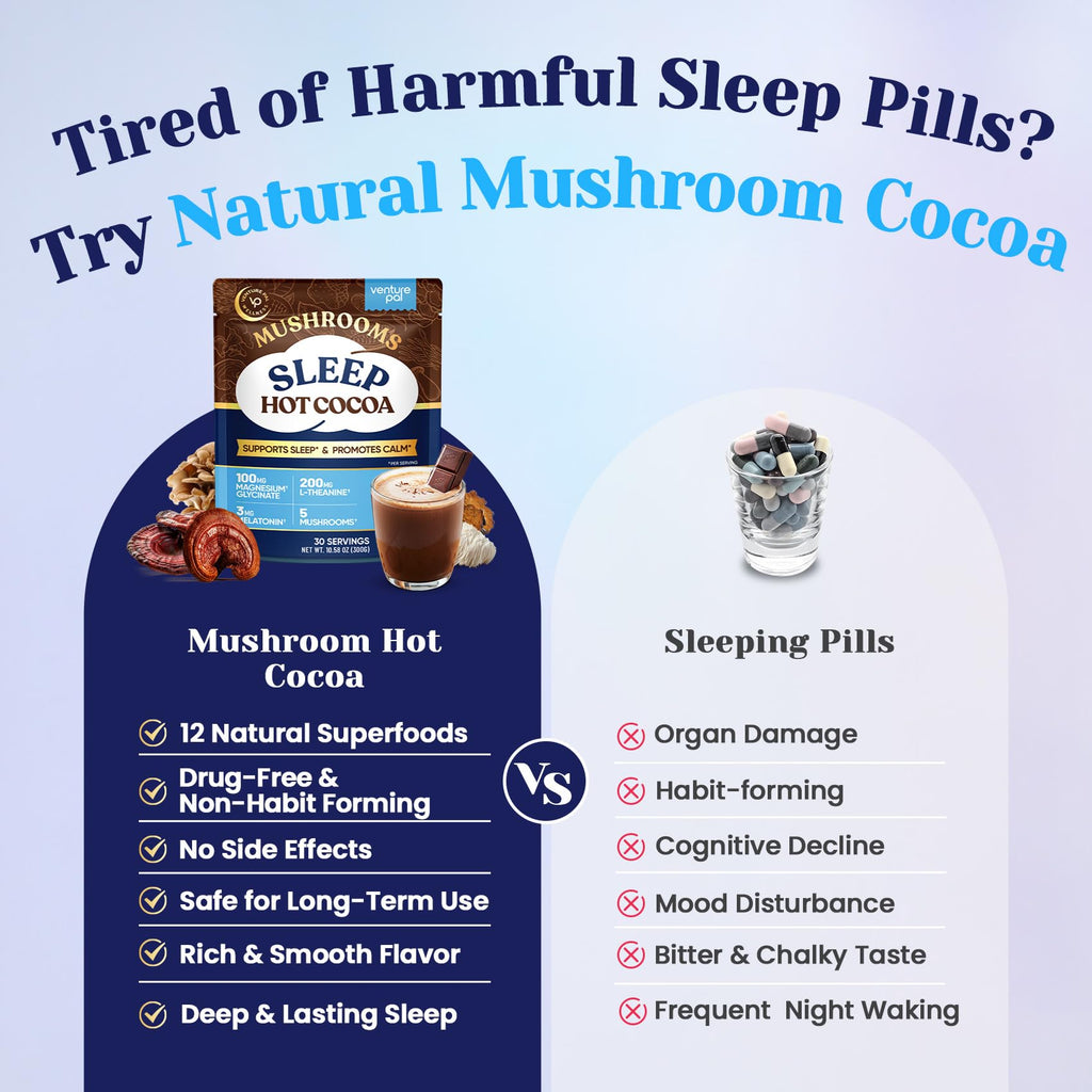 Mushroom Cocoa Sleep Aid | Moon Bedtime Brew

