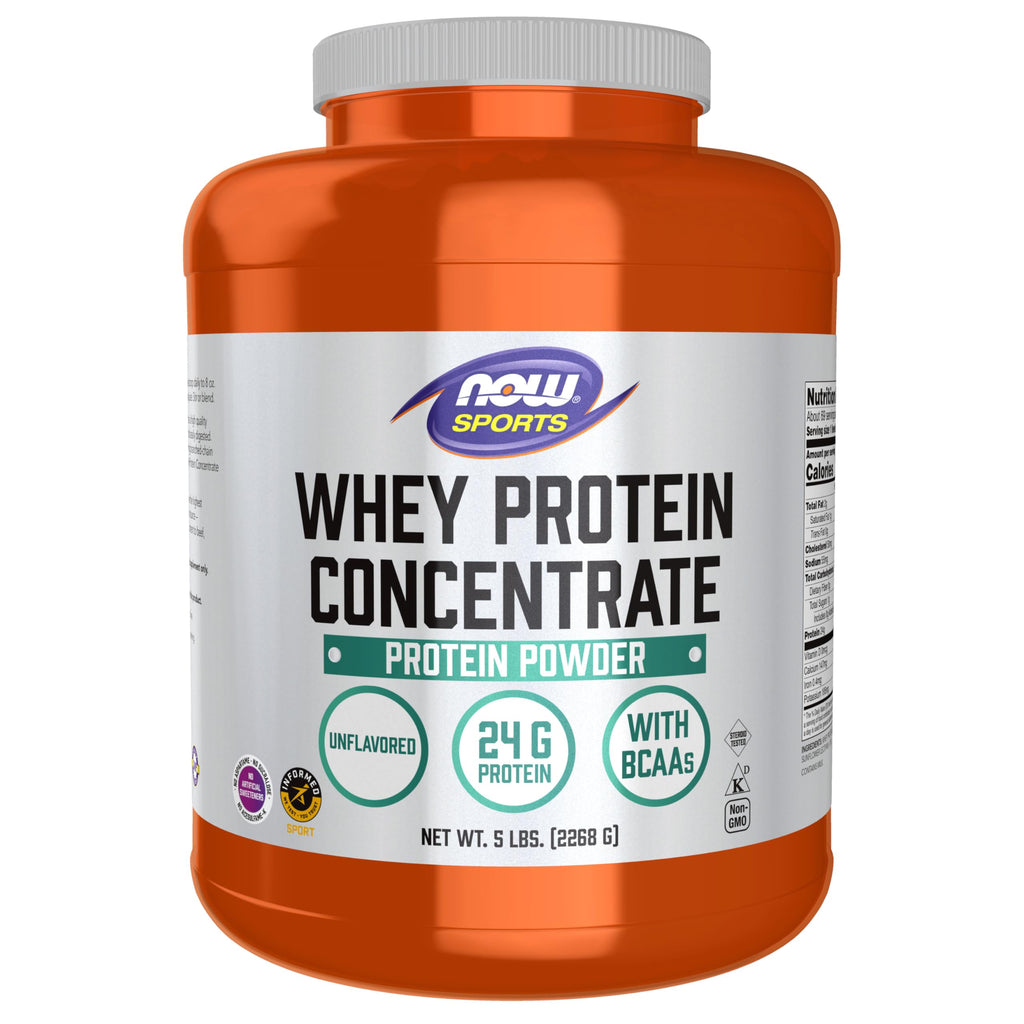 NOW Foods Whey Protein Concentrate with BCAAs - Unflavored