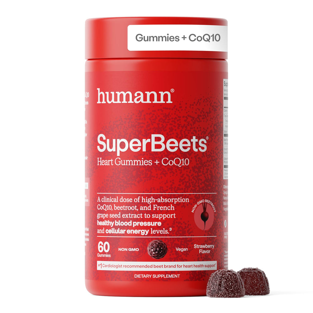 Humann SuperBeets Beetroot CoQ10 Grape Seed Gummies

