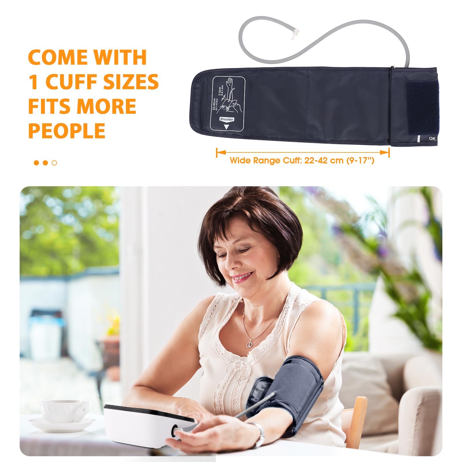 Invaxe Automatic Blood Pressure Monitor with Large Display

