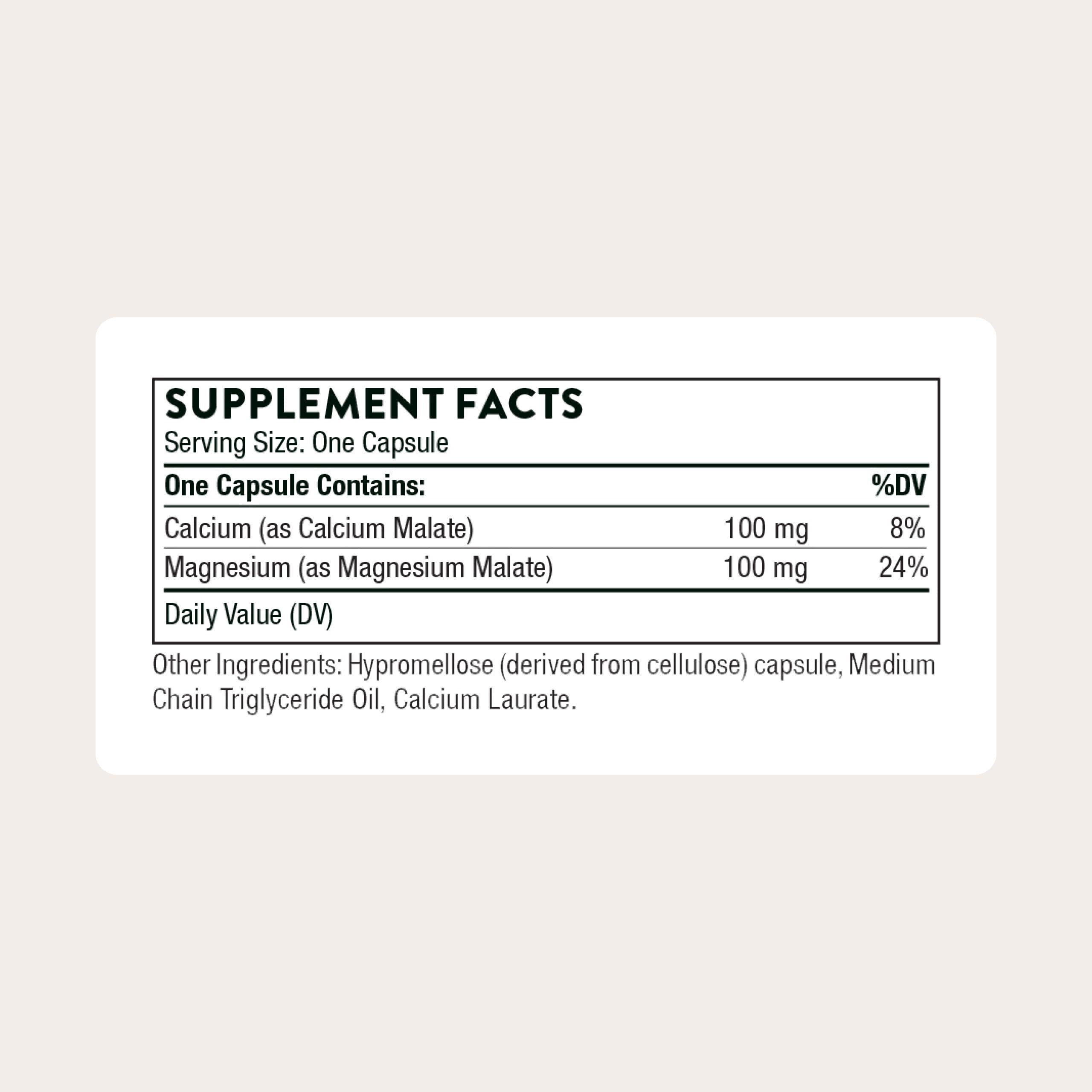 THORNE Calcium-Magnesium Malate Mineral Supplement

