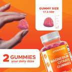 Vitamatic Magnesium Gummies 600 mg – Vegan Raspberry

