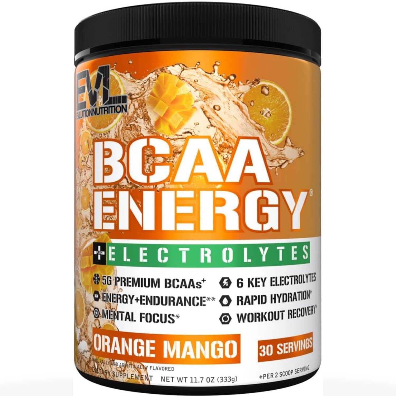 EVL BCAAs Amino Acids Powder Energy Pre Workout & Recovery
