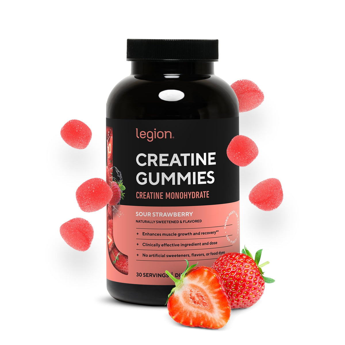 LEGION Creatine Monohydrate Gummies – Chewable Creatine for Muscle Growth & Recovery