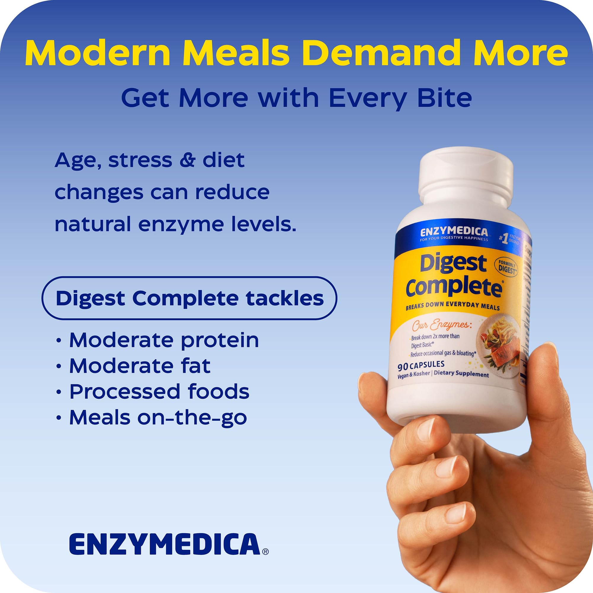 Enzymedica Digest Complete Digestive Enzyme Supplement


