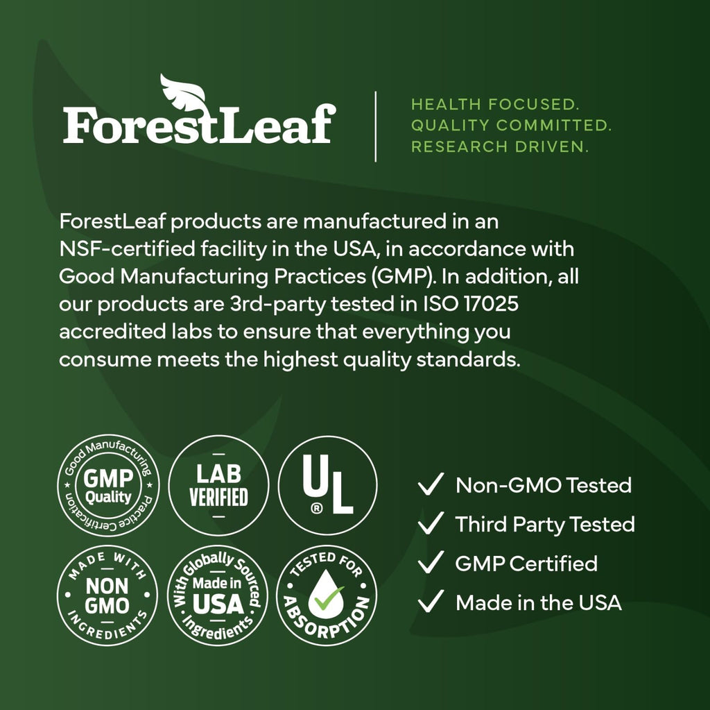 ForestLeaf Berberine HCl 1300mg Complex with Cinnamon & Gymnema

