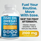 Omega-3 Fish Oil with D3 K2 CoQ10 Lemon Flavor

