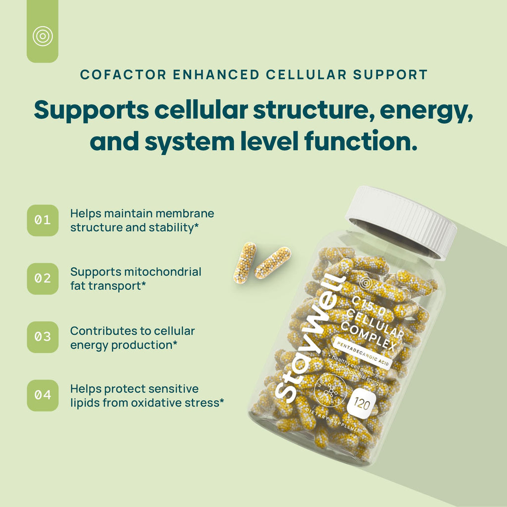 C15:0 Pentadecanoic Acid Supplement for Cellular Health


