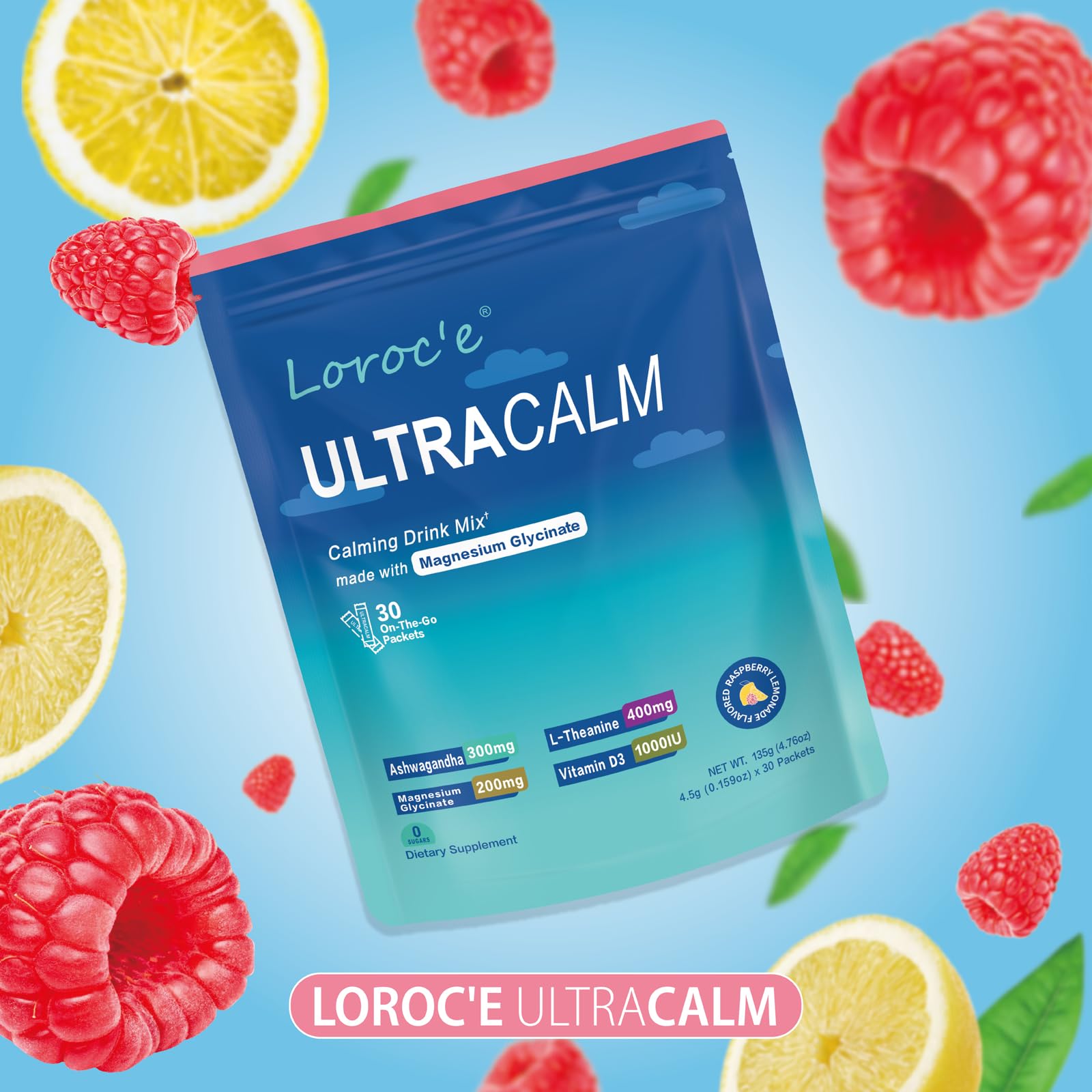 UltraCalm Cortisol Support Drink with Magnesium Glycinate

