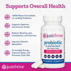 Just Thrive Probiotic & Antioxidant - Spore-Based Support

