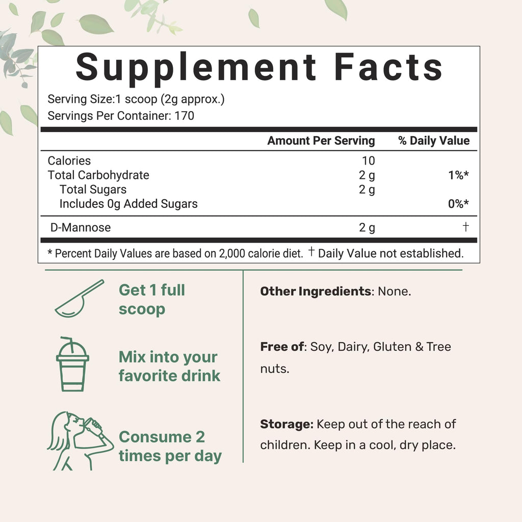 Micro Ingredients D-Mannose Powder for Urinary Tract Support

