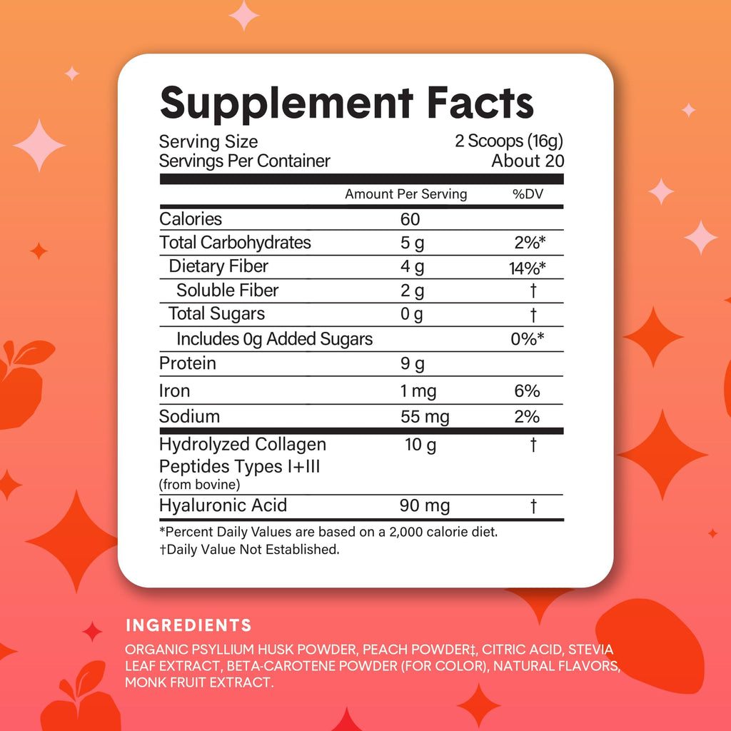 Bellway Super Fiber Powder Collagen for Digestive Health

