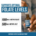 Organic Methyl Folate + Methylcobalamin Liquid Sublingual


