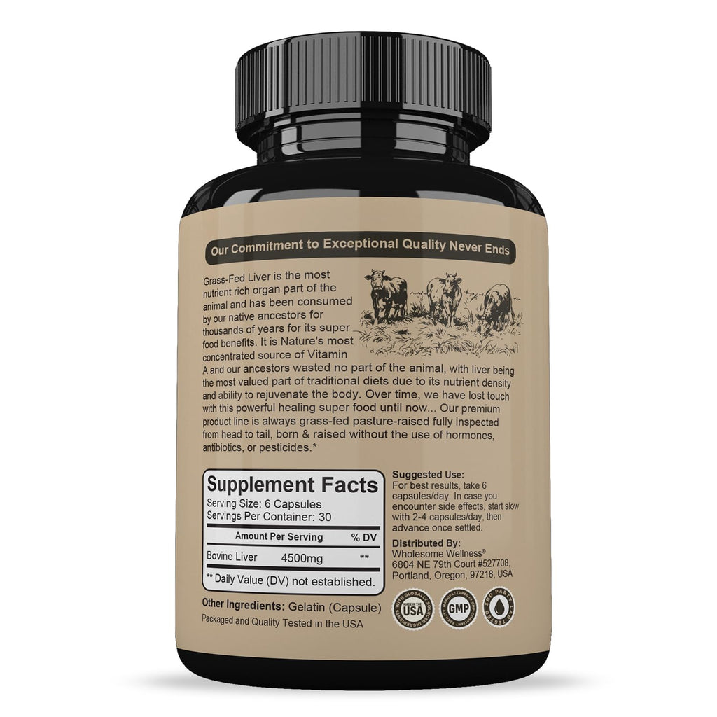 Beef Liver Capsules - Wholesome Wellness

