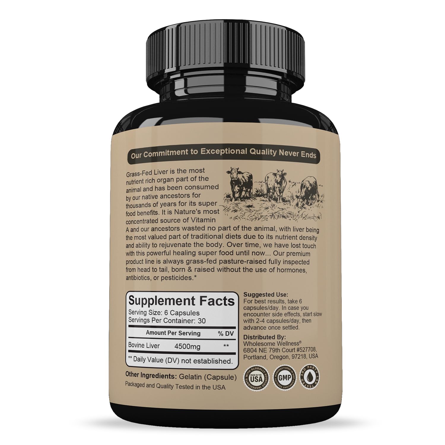 Beef Liver Capsules - Wholesome Wellness

