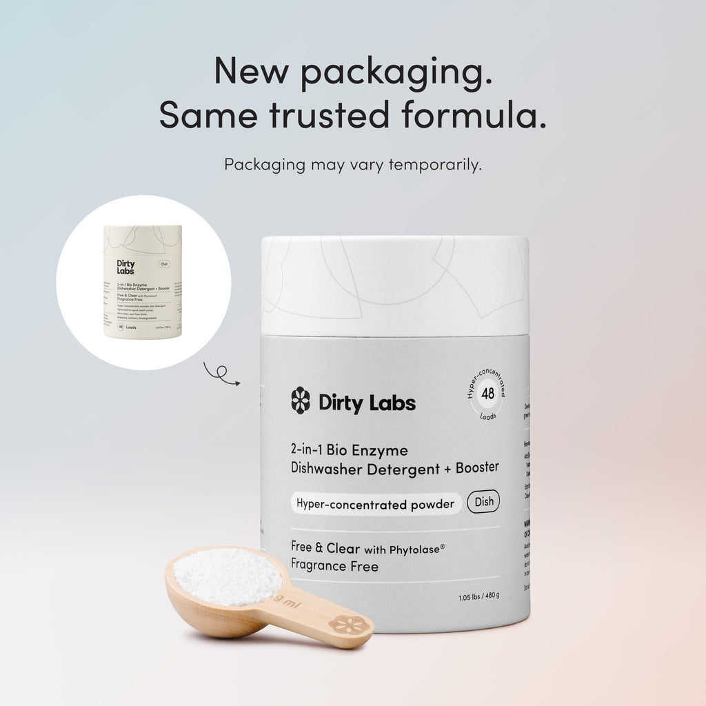 Dirty Labs Dishwasher Detergent and Booster 2-in-1 Enzymatic Formula

