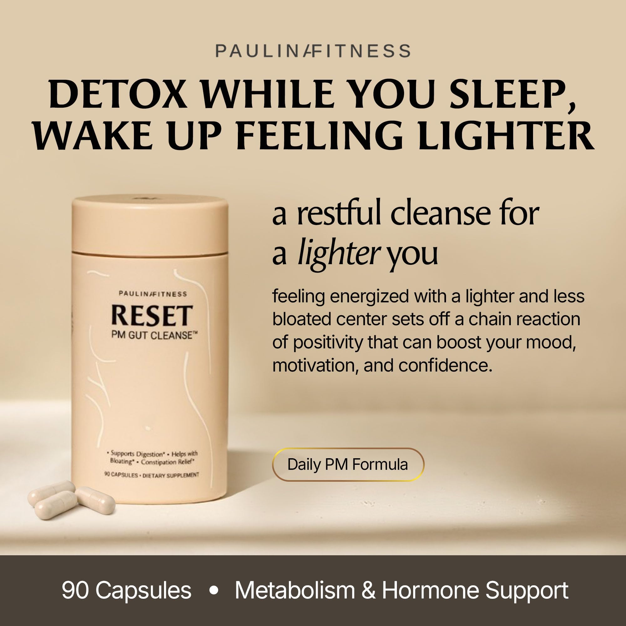 Paulina FITNESS Reset Overnight Digestive Health Supplement

